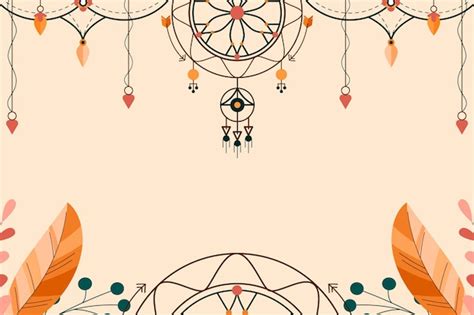 Premium Vector | Colorful boho style background