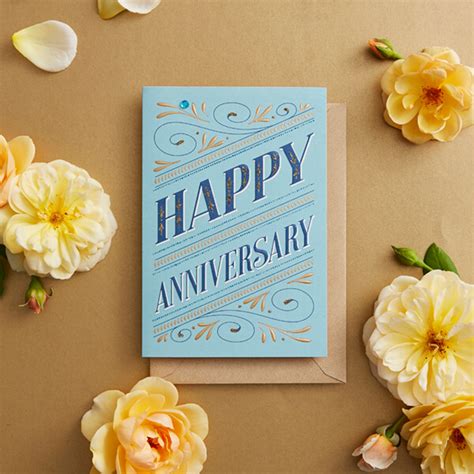 Paper Greeting Cards Anniversary Card for Couple Happy Anniversary Card