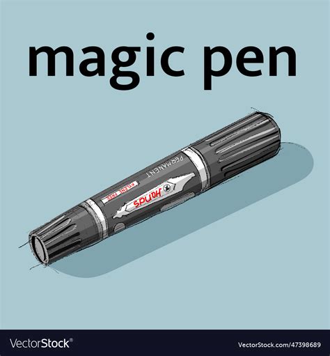 Magic pen drawing sketch Royalty Free Vector Image