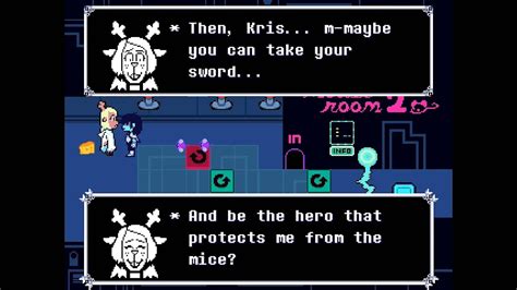 All Noelle dialogues in Annoying mouse room 2 (Deltarune Chapter 2) - YouTube