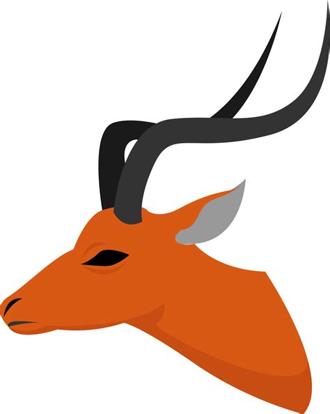 Antelope, illustration, vector on white background. 13562442 Vector Art at Vecteezy