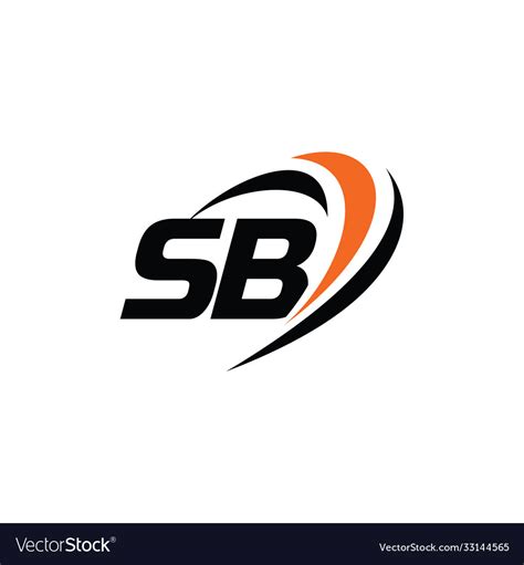 Sb monogram logo Royalty Free Vector Image - VectorStock