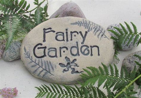 Fairy garden sign. Outdoor fairy art. Fairy garden