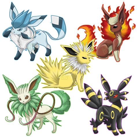 Mega Eeveelutions by EmeraldSora on DeviantArt