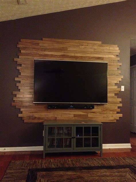 Wood TV Wall | Modern tv wall, Tv wall decor, Tv wall design