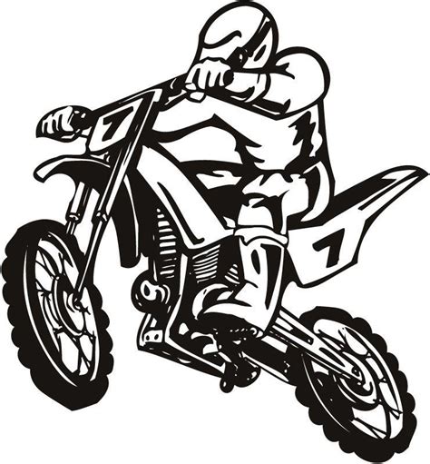 Black and White Dirt Bike Logo - LogoDix