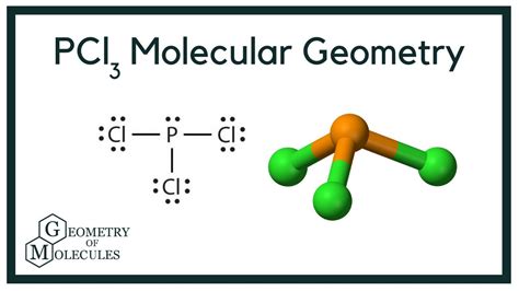 PCl3 Molecular Geometry,Shape and Bond Angles (Phosphorous Trichloride ...