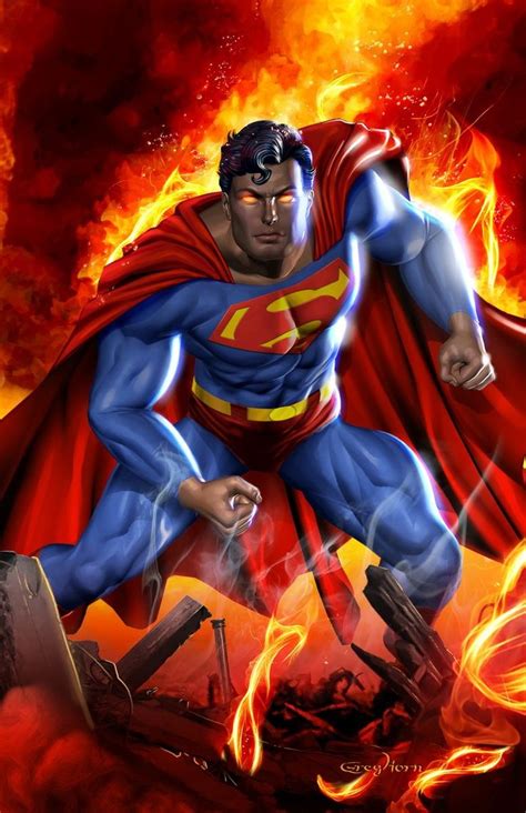 Superman: Man on Fire - high quality 11 x 17 digital print | Smallville, Superman, Justice league