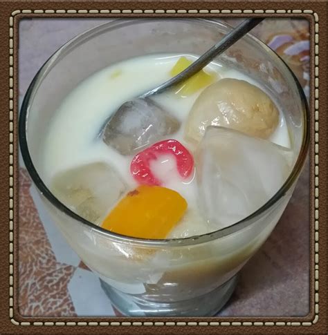 Puding Kastard Berkuah Laici dan Fruit Cocktail - Sumarz.Com