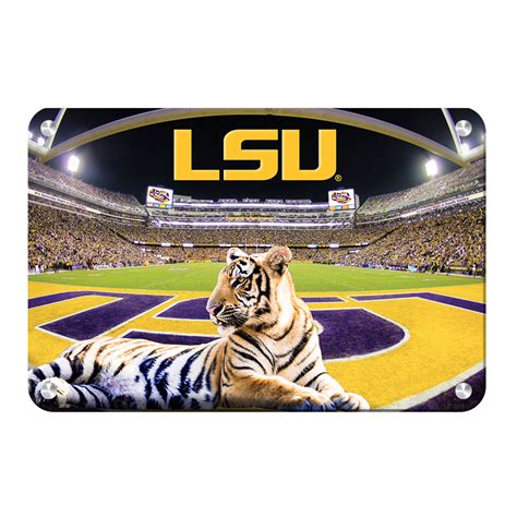 LSU Tigers "Mikes Colors" Officially Licensed Wall Art - College Wall Art