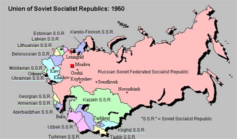 Map of the USSR in 1950 Novosibirsk, Heart Map, Uzbek, Socialist, Soviet Union, Kiev, Ussr, Wwii ...