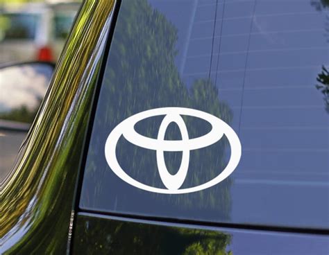 Toyota Logo Sticker High Quality Vinyl 4in X 2.5in - Etsy