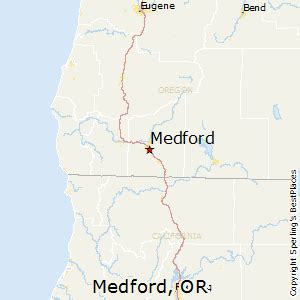 Medford Oregon Map | Color 2018