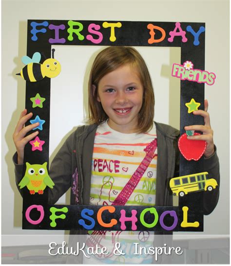 First Day of School Photo Frame | First day at school frame, Kindergarten first day, School ...