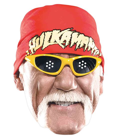 Hulk Hogan WWE Wrestler Official Single 2D Card Party Face Mask