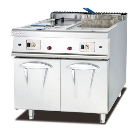 Commercial Gas Deep Fryer With Cabinet Western Kitchen Equipment Chips ...