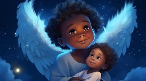 African American Baby Angels Art