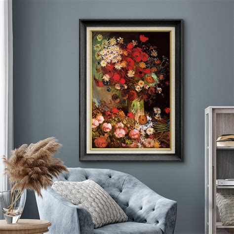 IDEA4WALL Poppy Flowers By Master Artist Vincent Van Gogh Nature ...