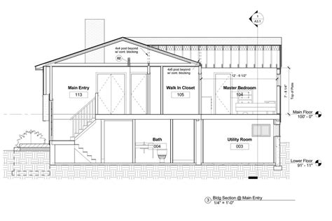 Building Cross Section Drawing