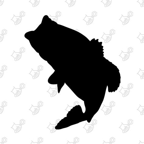 Fish Jumping Silhouette Clip Art SVG - Etsy