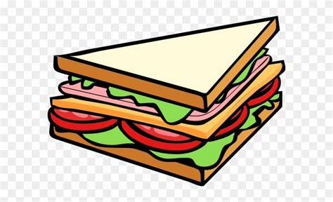 Sandwich Half Clip Art - Sandwich Clipart - Free Transparent PNG Clipart Images Download