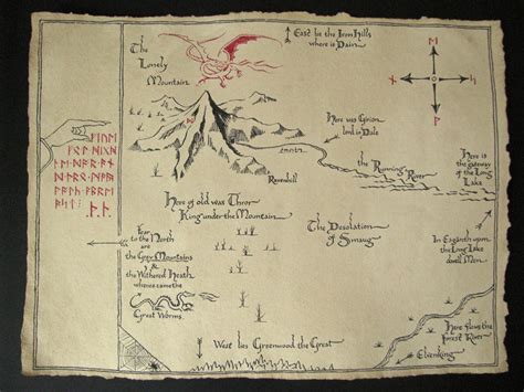 Map of the lonely mountain from hobbit by EternityArtist on DeviantArt