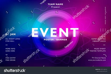 Music Event Banner Design Template Digital Stock Vector (Royalty Free) 1551185741 | Shutterstock