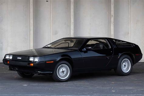 Black 1981 DeLorean DMC-12 Coupe | Delorean, Dmc delorean, Coupe