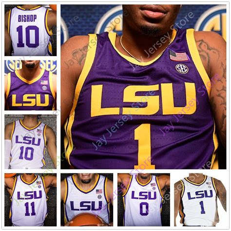 2020 Custom LSU Basketball Jersey College Skylar Mays Javonte Smart Emmitt Williams Marlon ...