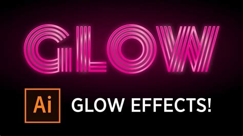 GLOW Effects! Adobe Illustrator Tutorial - Vector Glow Effects Using Gr... | Illustrator ...