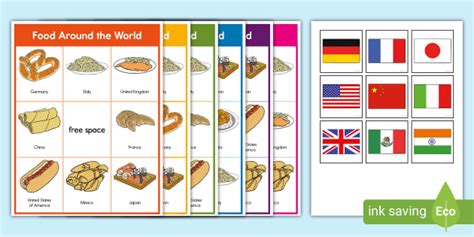 Food Around the World Bingo-Social Studies - Twinkl