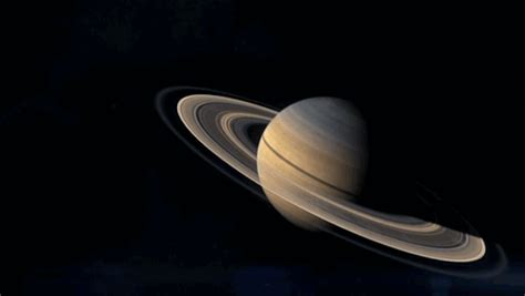 science gif animations — Artist’s conception of the rings of Saturn