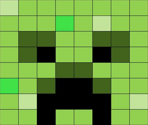 Easy Minecraft Creeper Pixel Art / Sonic minecraft pixel art grid easy ...