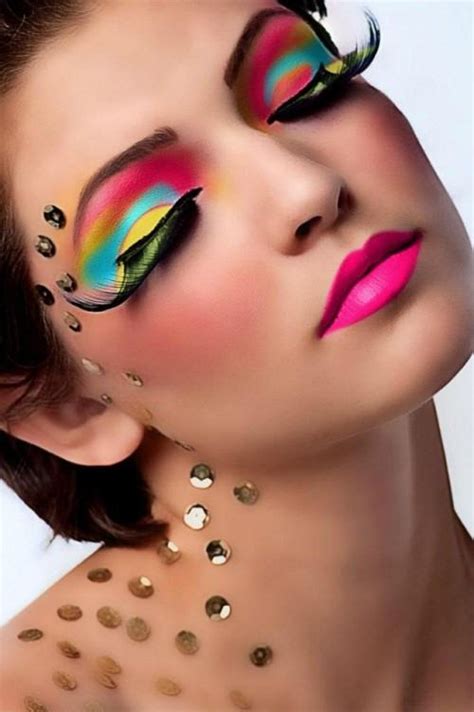 Rainbow Exotic Eye Color Makeup 1 | She12: Girls Beauty Salon