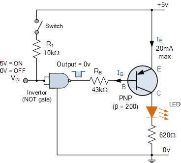 Pnp Transistor Switch Circuit Diagram