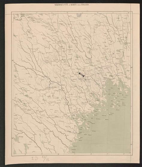 General map of the Grand Duchy of Finland 1863 Sheet C2 - PICRYL Public ...