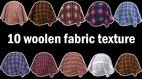 ArtStation - 10 Woolen Fabric Patterns Vol. 9 | Game Assets