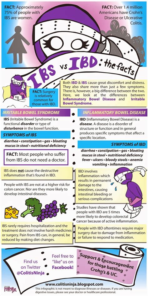 IBD vs IBS: The Facts | Colitis Ninja