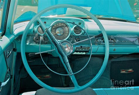 57 Chevy Bel Air Interior 2 Photograph by Mark Dodd