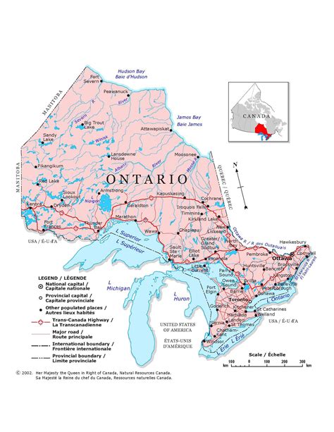 Free Printable Map Of Ontario - Free Printable