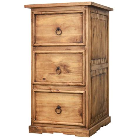 Rustic Pine Collection - LargeLegal File Cabinet - ESC124