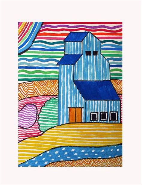 PRAIRIE ELEVATOR | Kids art projects, Art projects, Elementary art projects