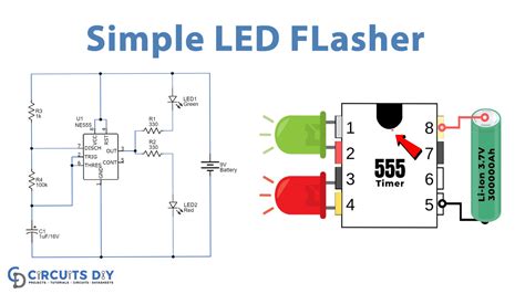 Simple Led Flasher Circuit Diagram