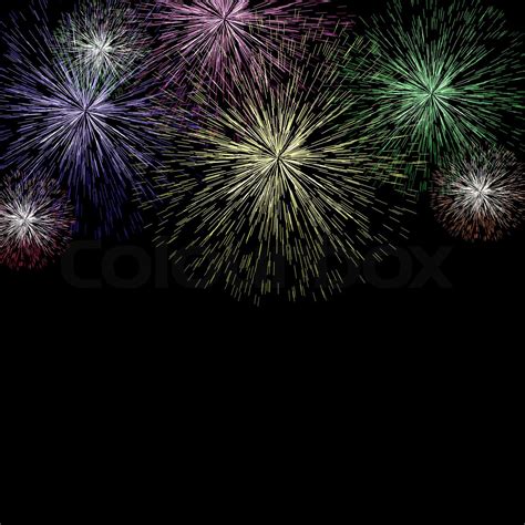 Exploding Fireworks Background For New Years Or Independence Cel ...