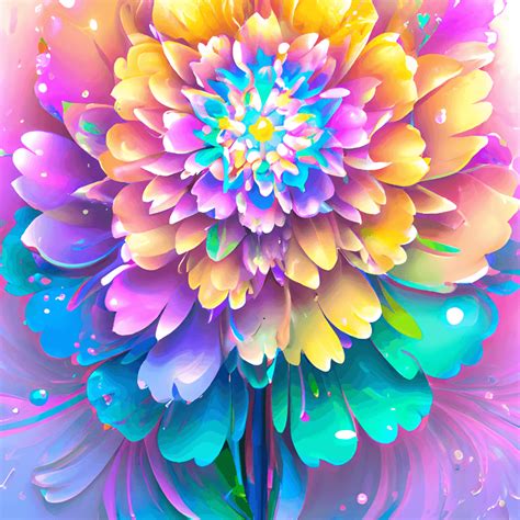 Rainbow Flowers Backgrounds