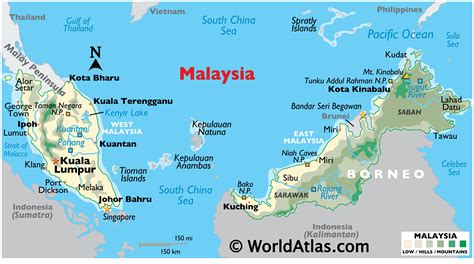 Geography of Malaysia, Landforms - World Atlas