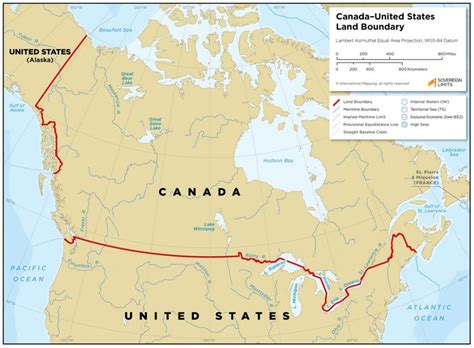 Us Canada Border Map – Map Of The Usa With State Names