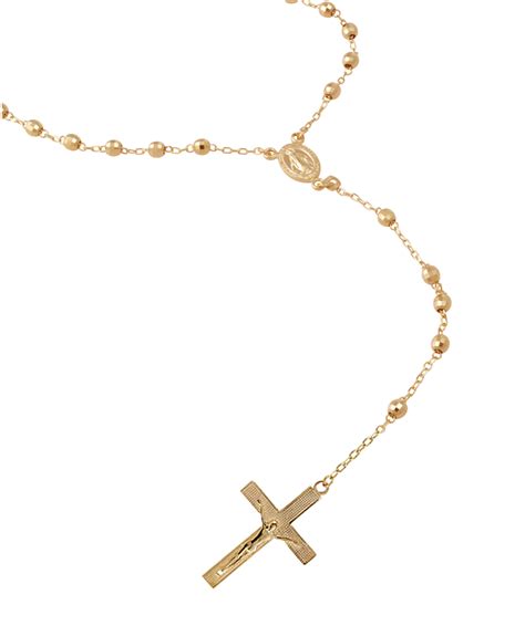 14k Yellow Gold Rosary Necklace and 14k Tri-Gold Rosary Necklace - Boomer Style MagazineBoomer ...