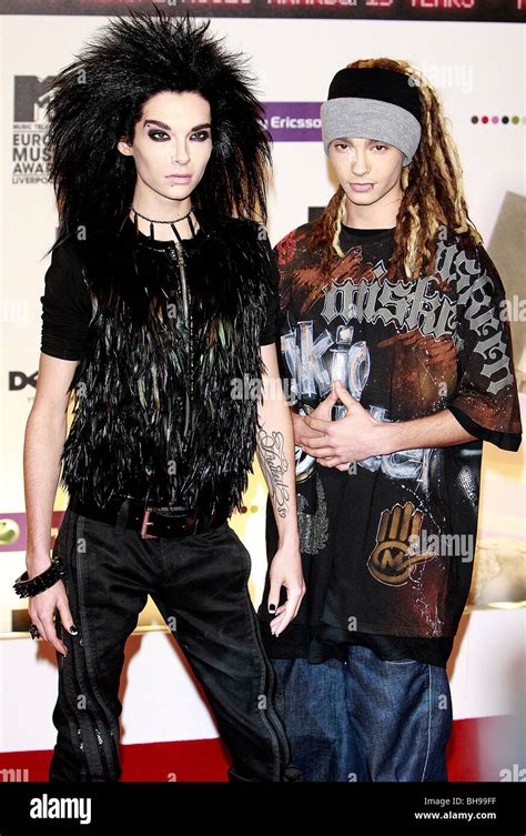 BILL AND TOM KAULITZ TOKIO HOTEL POP BAND LIVERPOOL ECHO ARENA LIVERPOOL UK 06/11/2008 Stock ...