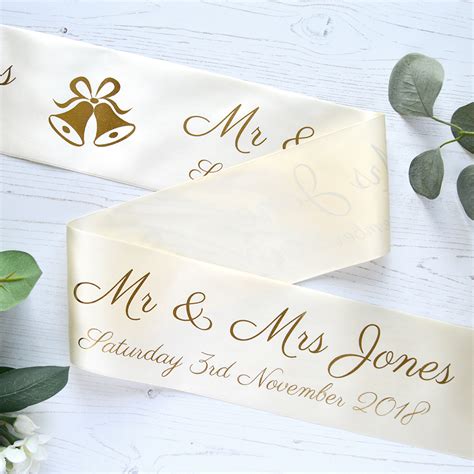 Personalised Wedding Ribbon Gallery - The Ribbon Co